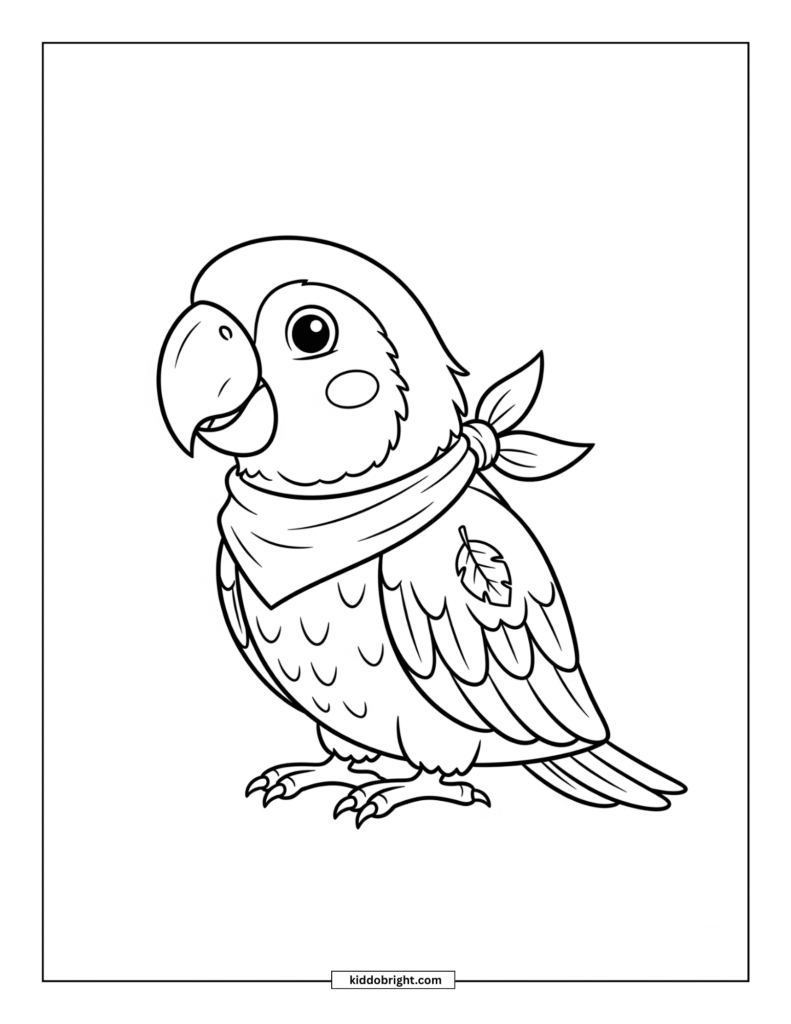 Macaw coloring pages for kids free download
