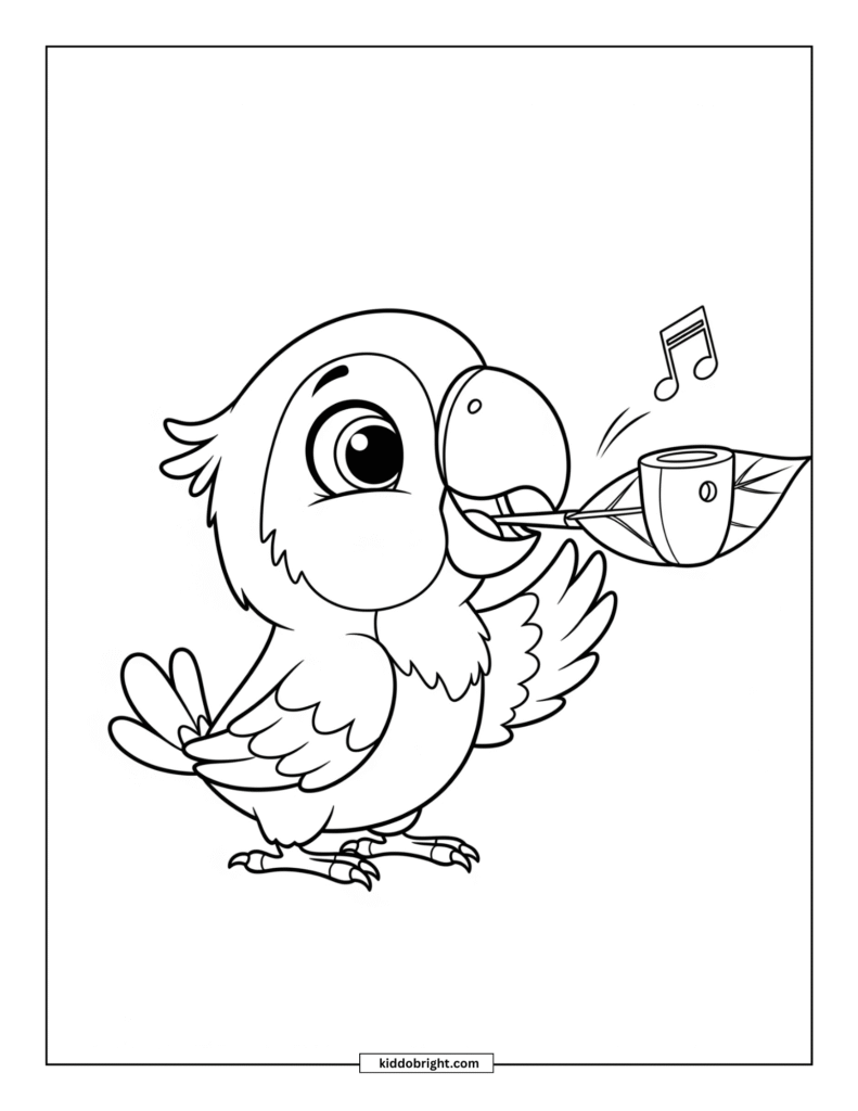 Macaw coloring pages for kids free download