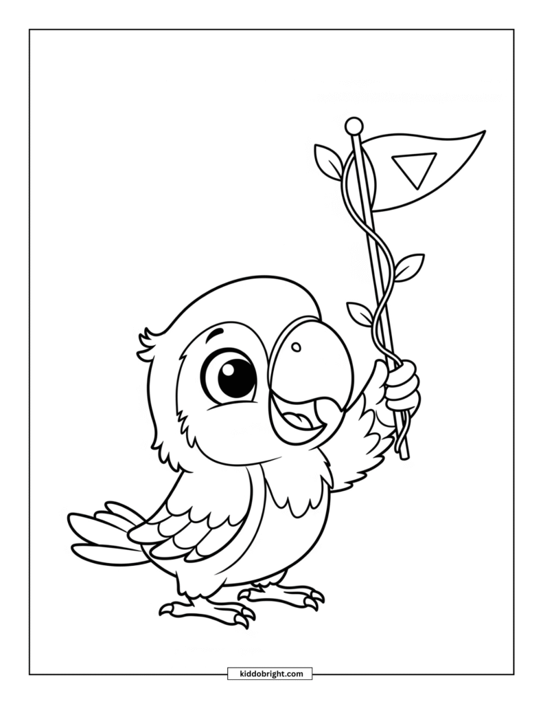 Macaw coloring pages for kids free download
