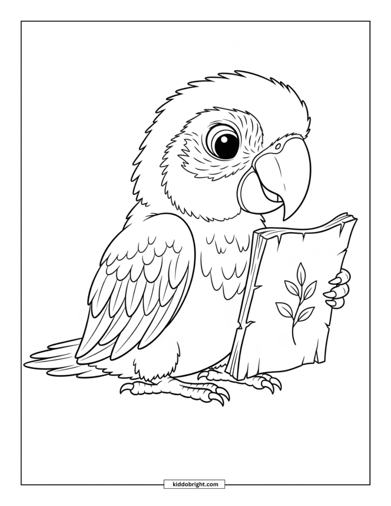 Macaw coloring pages for kids free download