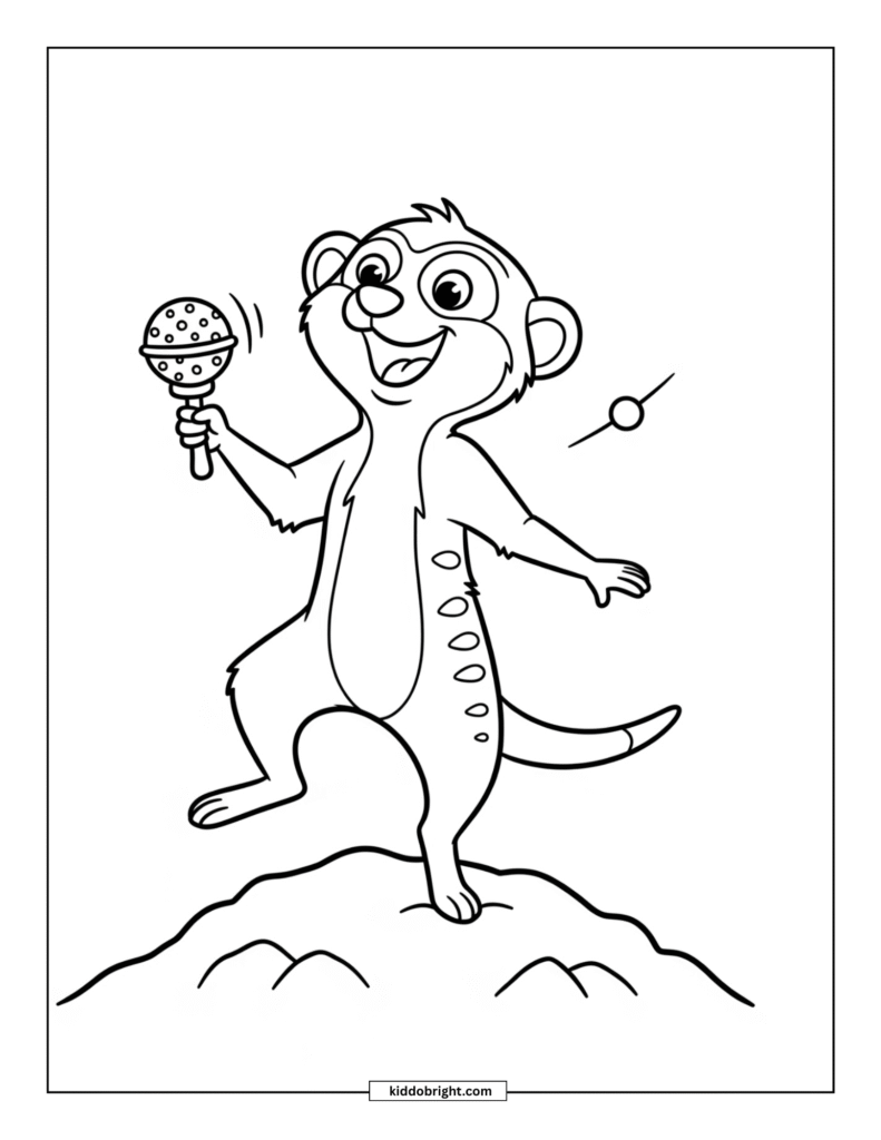 Meerkat coloring pages for kids free download