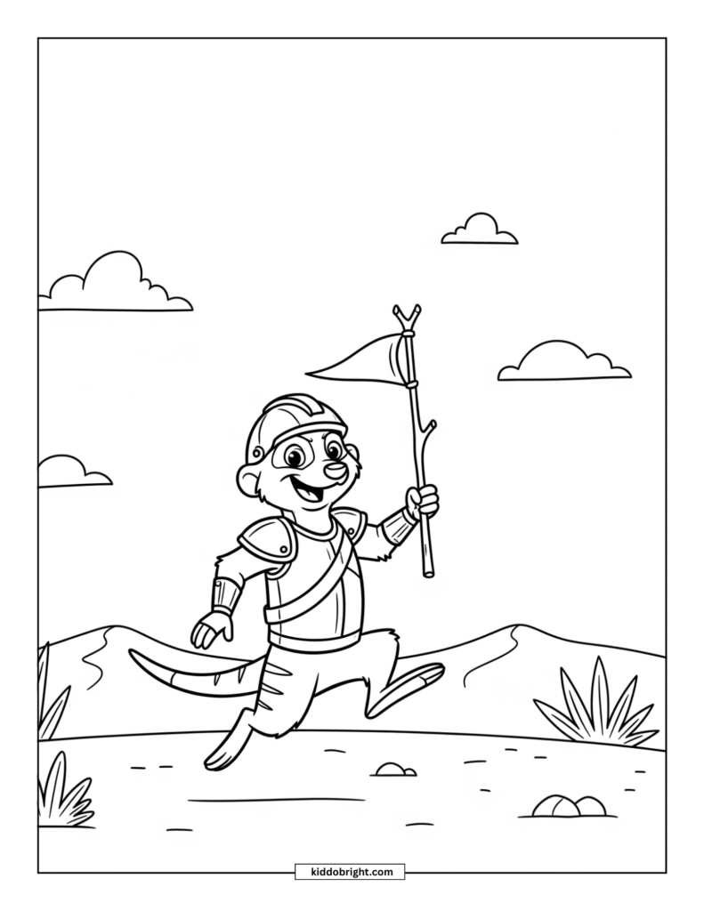 Meerkat coloring pages for kids free download