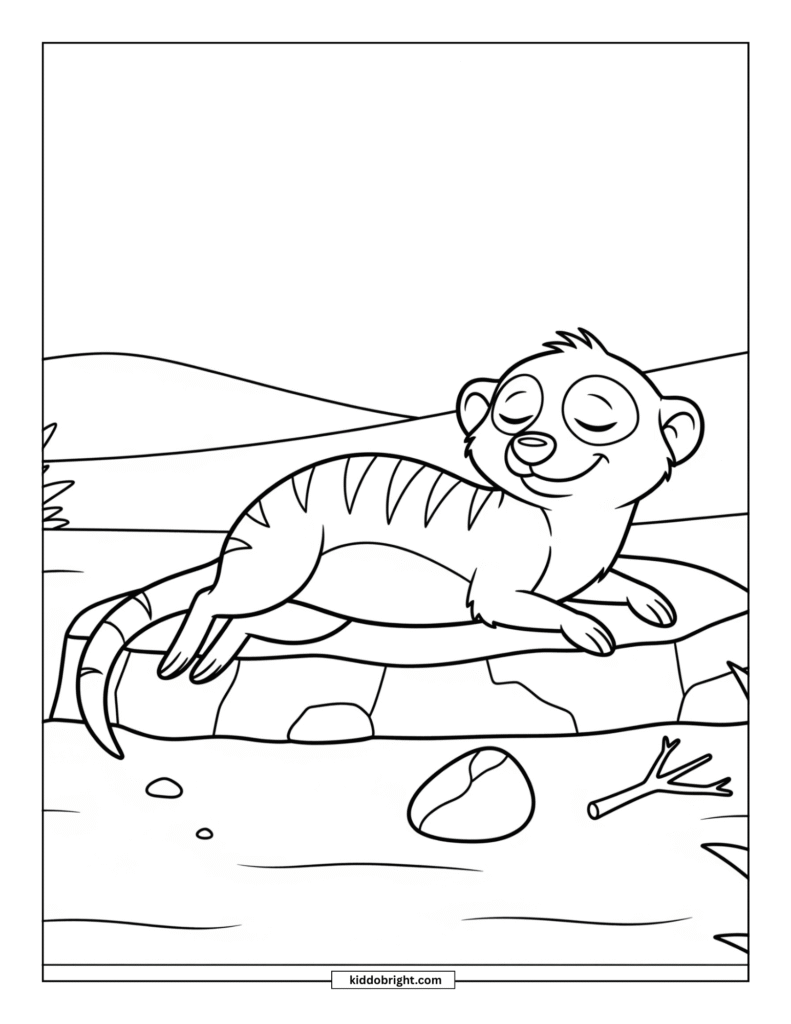 Meerkat coloring pages for kids free download