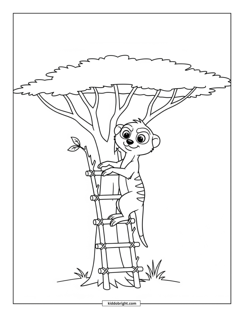 Meerkat coloring pages for kids free download