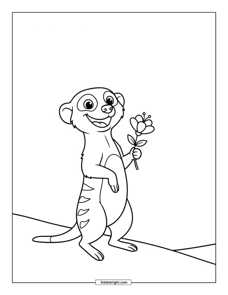 Meerkat coloring pages for kids free download