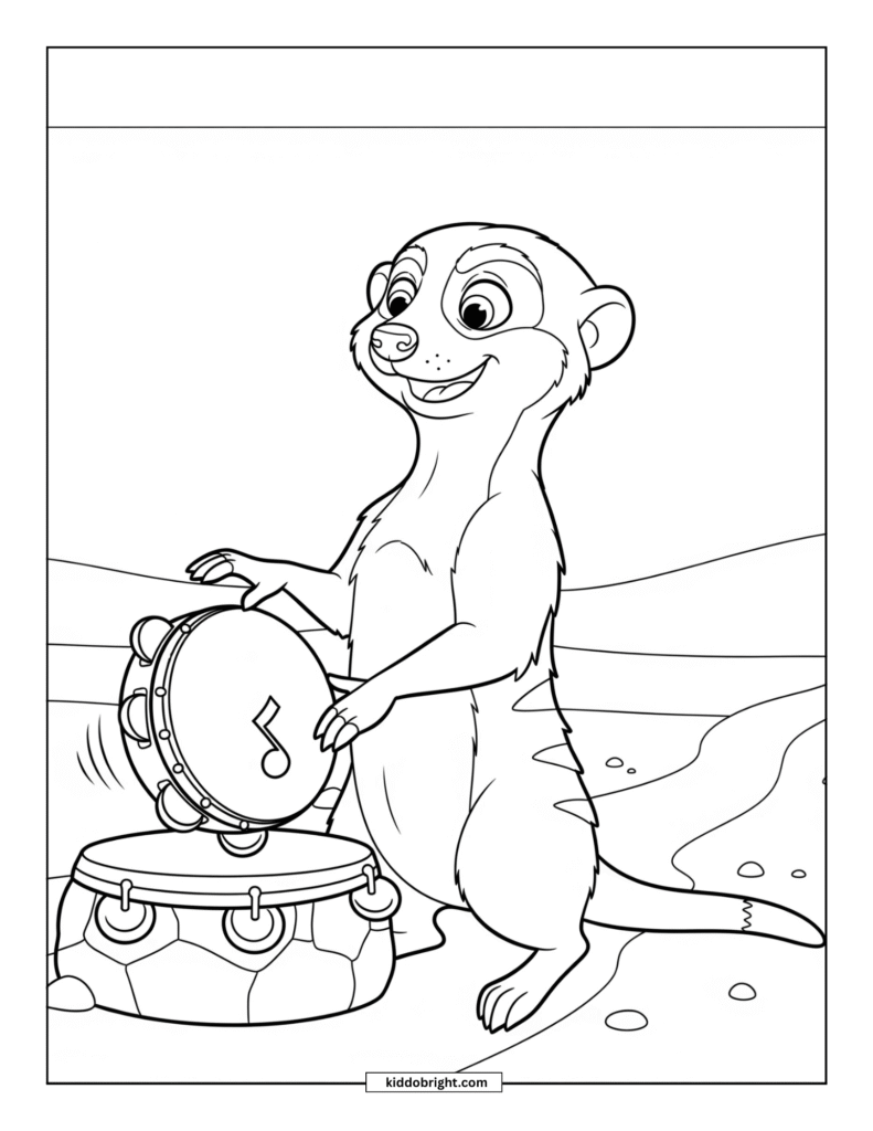 Meerkat coloring pages for kids free download