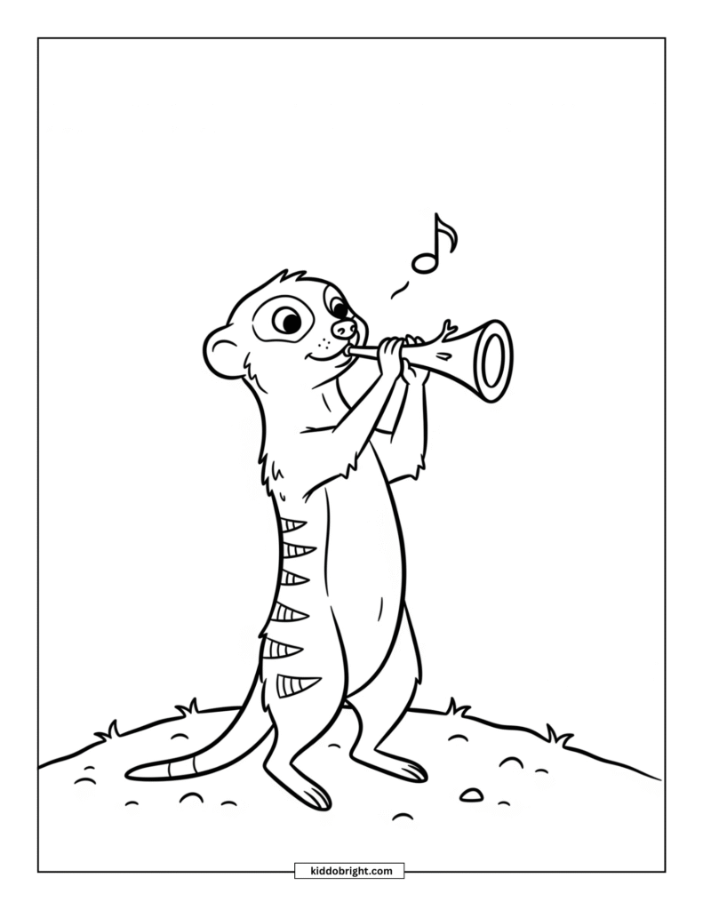 Meerkat coloring pages for kids free download