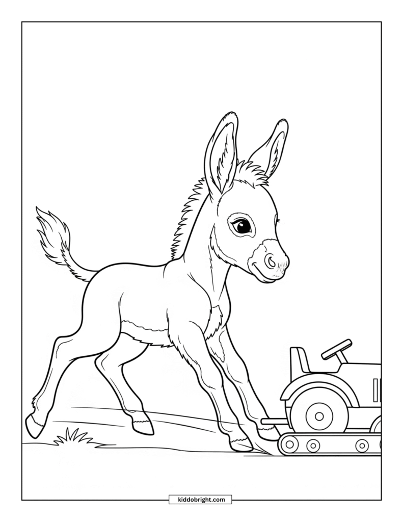 Mule coloring pages for kids free download