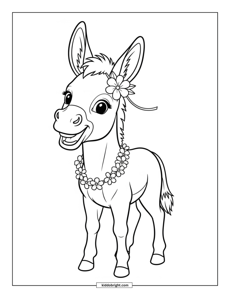 Mule coloring pages for kids free download