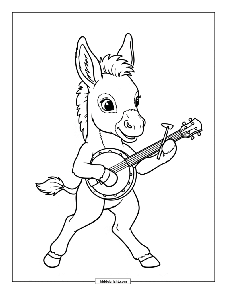 Mule coloring pages for kids free download