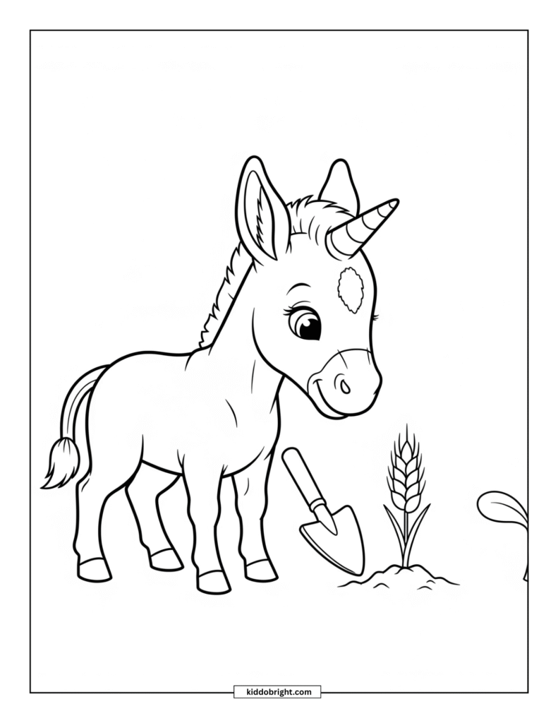 Mule coloring pages for kids free download