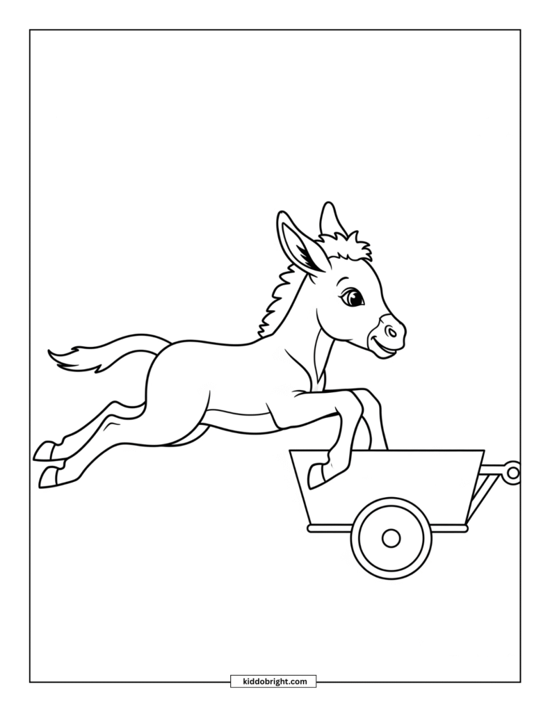 Mule coloring pages for kids free download