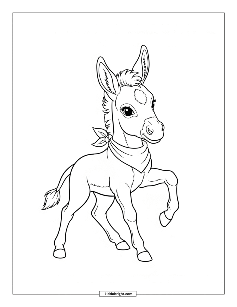 Mule coloring pages for kids free download