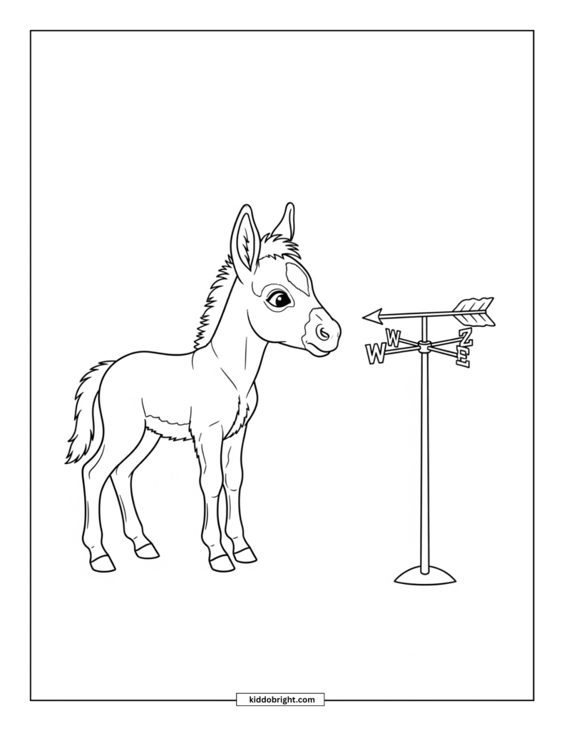 Mule coloring pages for kids free download