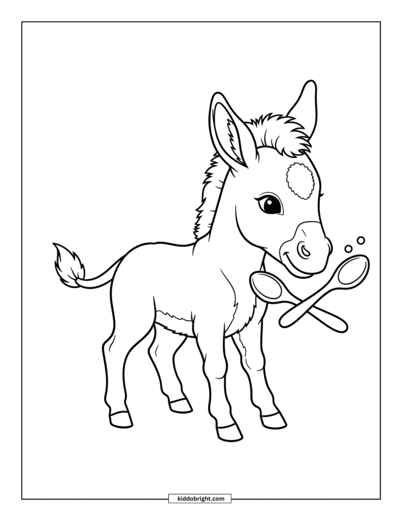 Mule coloring pages for kids free download
