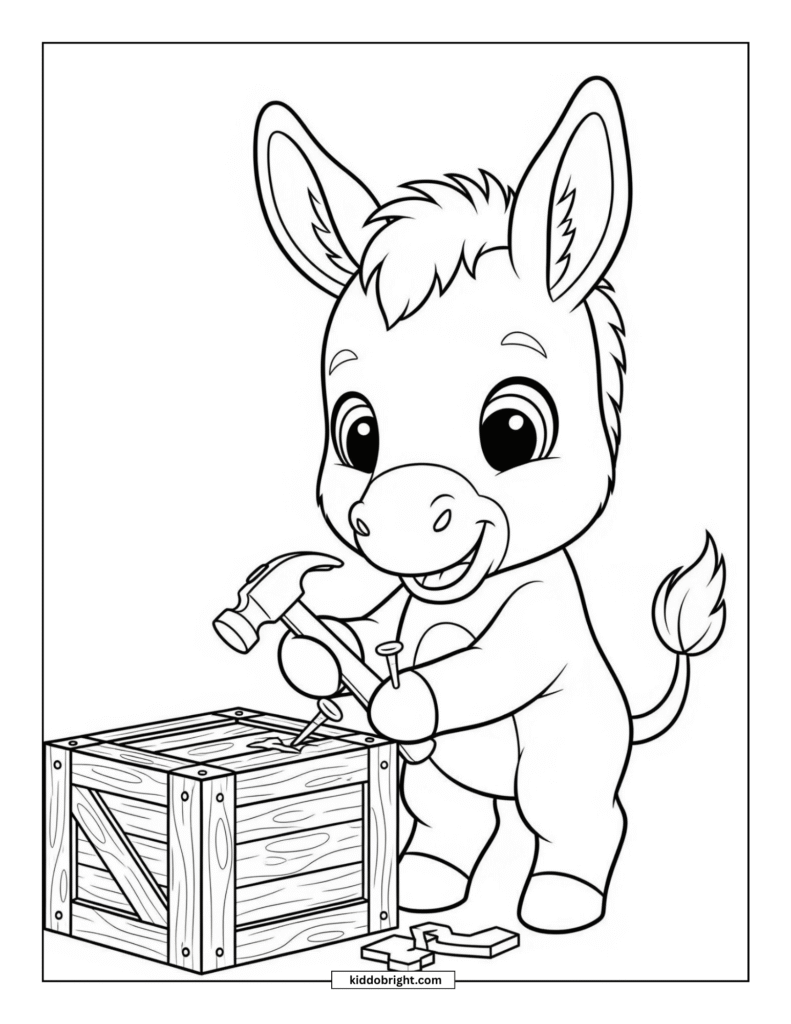 Mule coloring pages for kids free download