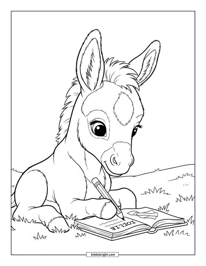 Mule coloring pages for kids free download