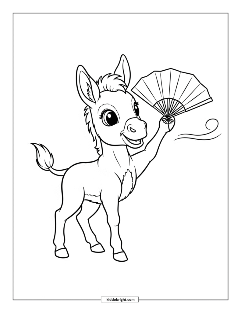 Mule coloring pages for kids free download