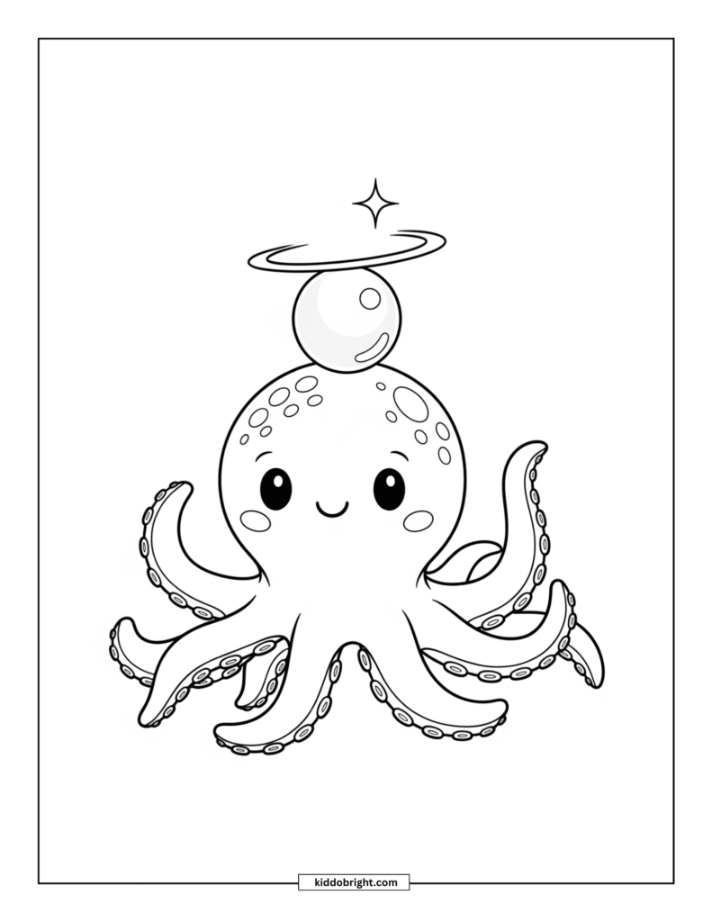 Octopus coloring pages for kids free download