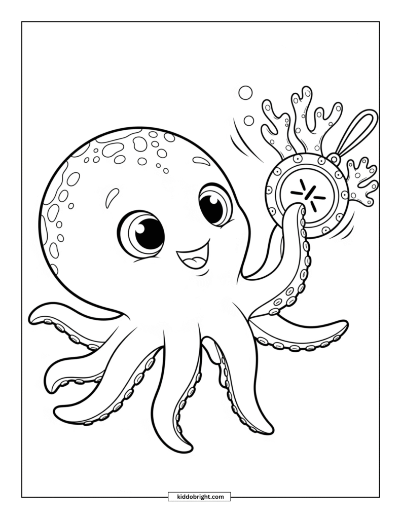 Octopus coloring pages for kids free download