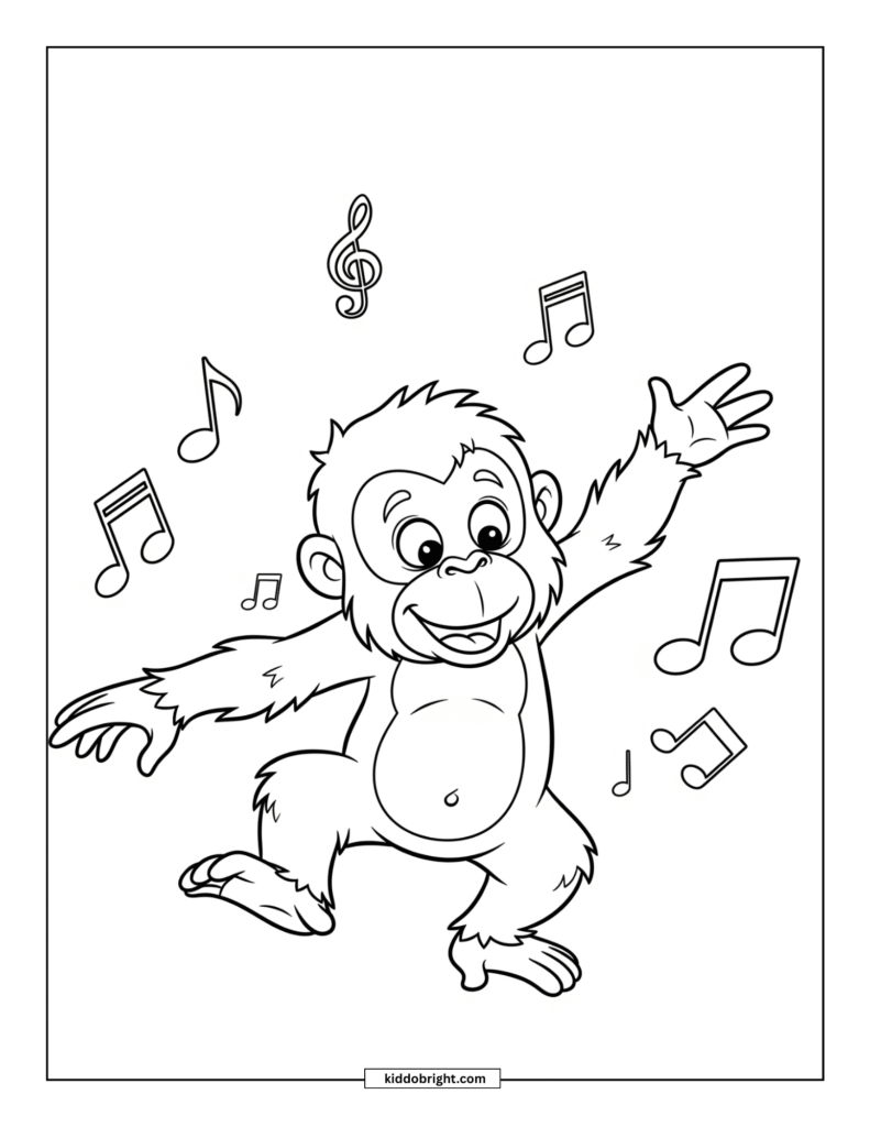 Orangutan coloring pages for kids free download