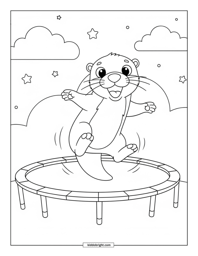 Otter coloring pages for kids free download