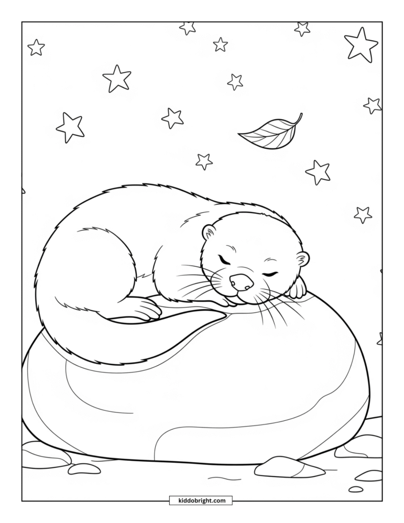 Otter coloring pages for kids free download