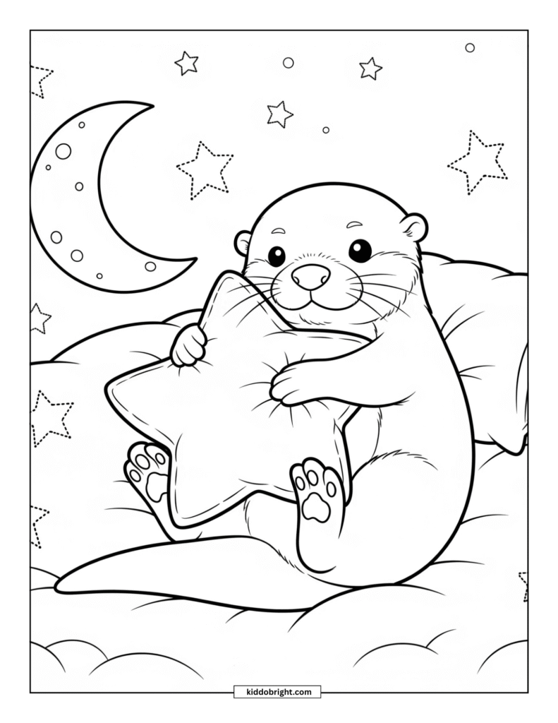 Otter coloring pages for kids free download