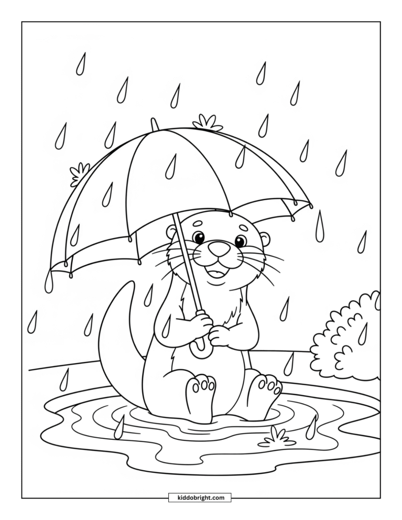 Otter coloring pages for kids free download