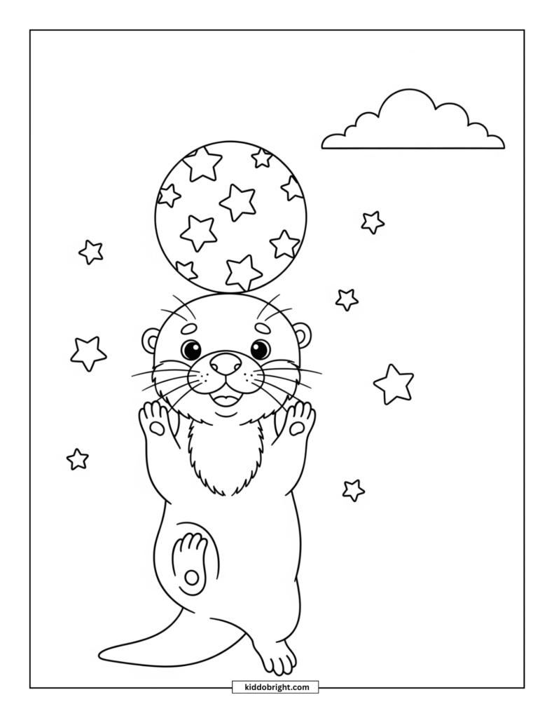 Otter coloring pages for kids free download