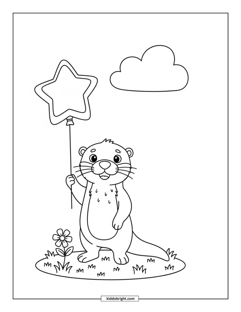 Otter coloring pages for kids free download