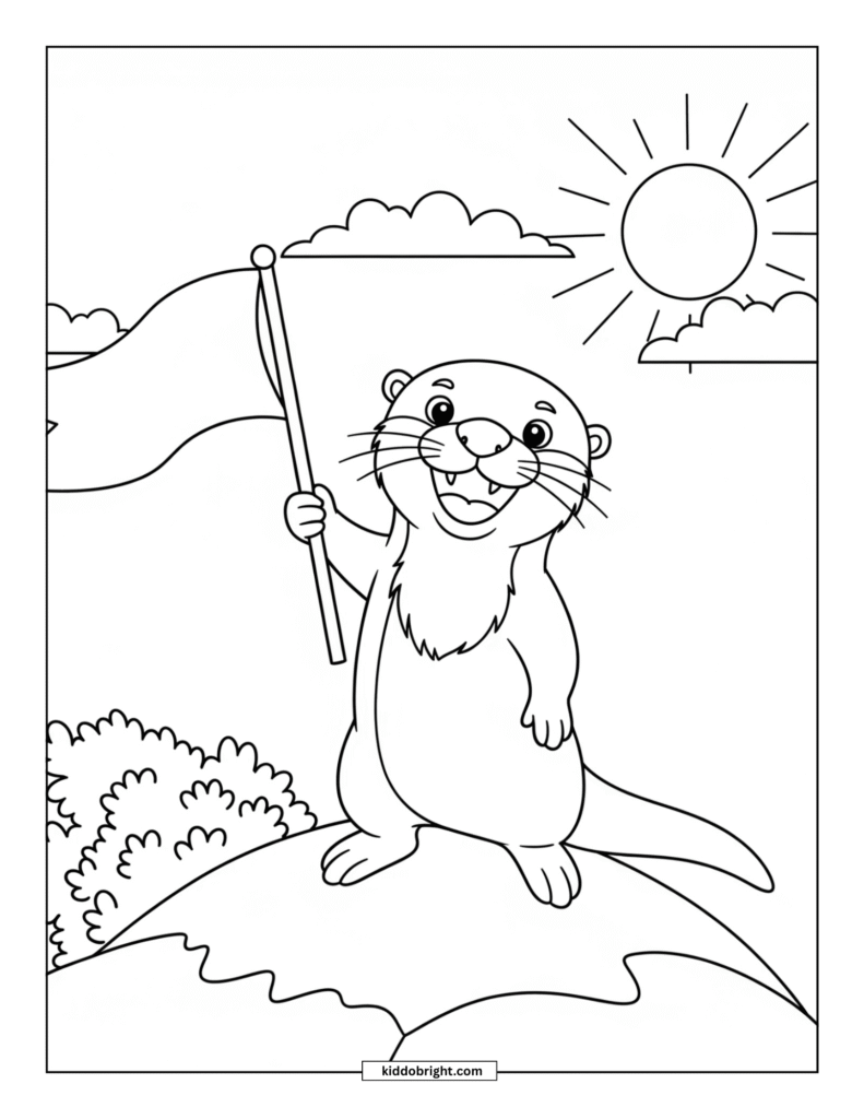 Otter coloring pages for kids free download