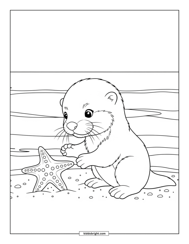 Otter coloring pages for kids free download