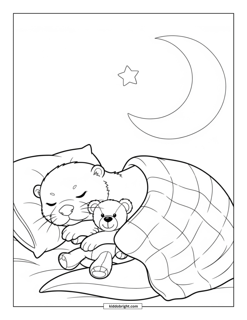 Otter coloring pages for kids free download