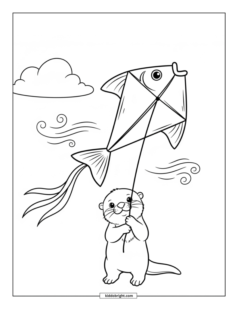 Otter coloring pages for kids free download