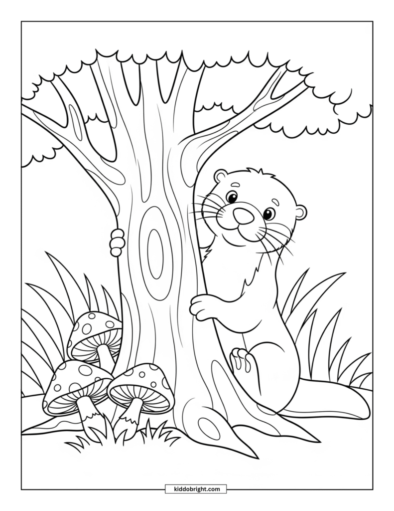 Otter coloring pages for kids free download
