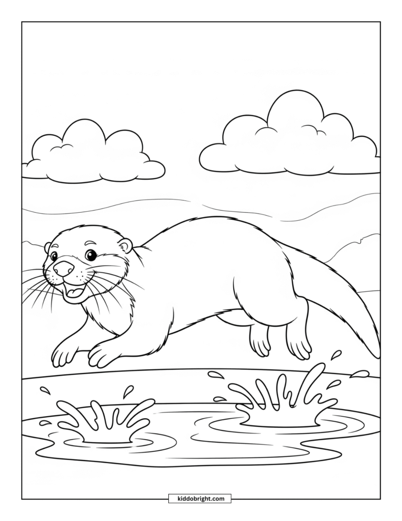 Otter coloring pages for kids free download