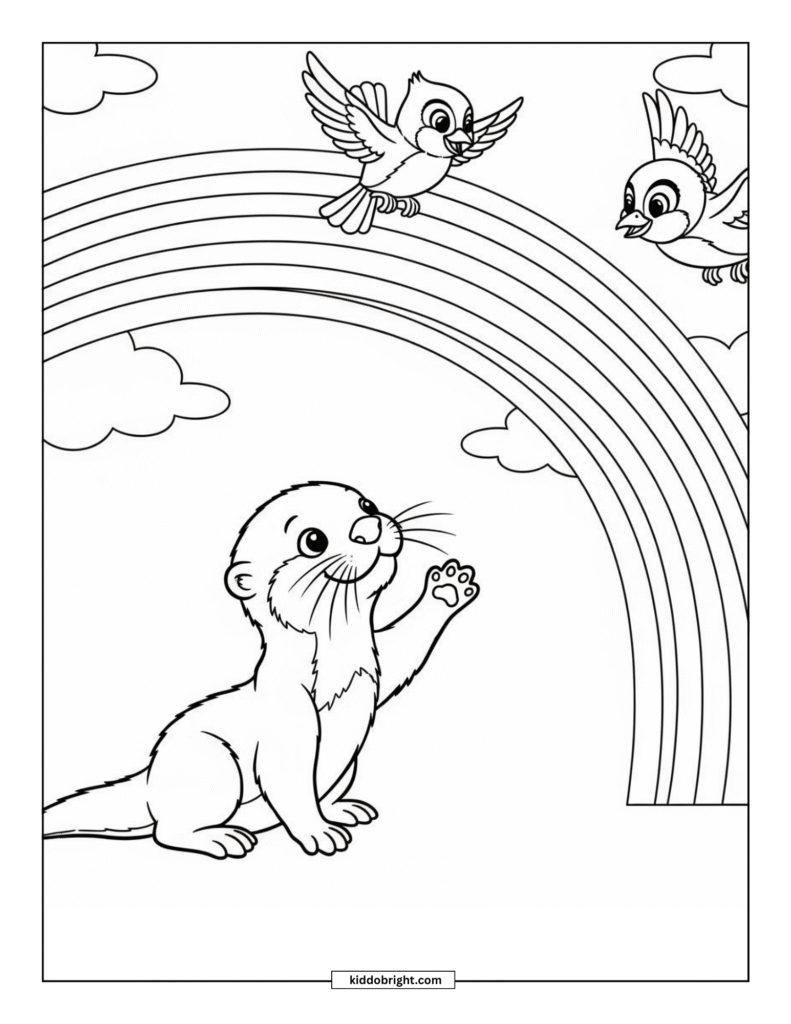 Otter coloring pages for kids free download