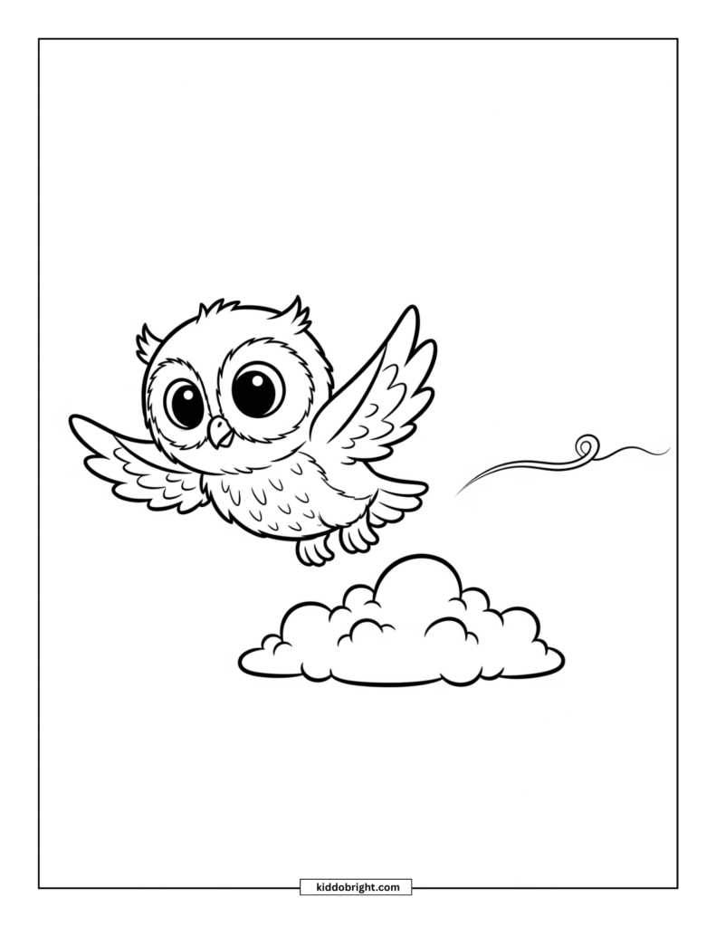 Owl coloring pages for kids free download