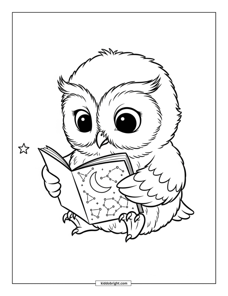 Owl coloring pages for kids free download