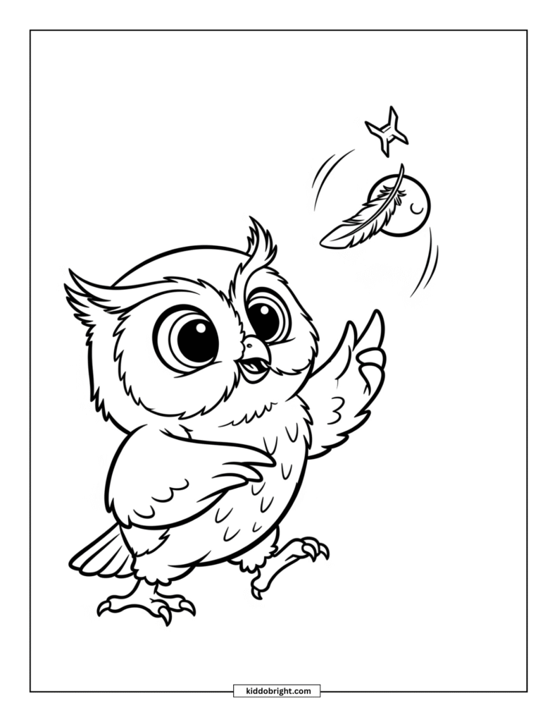 Owl coloring pages for kids free download