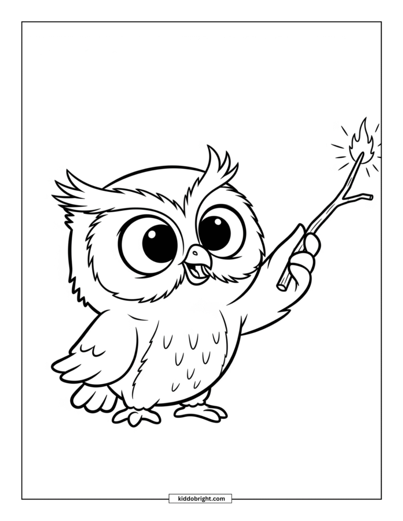 Owl coloring pages for kids free download
