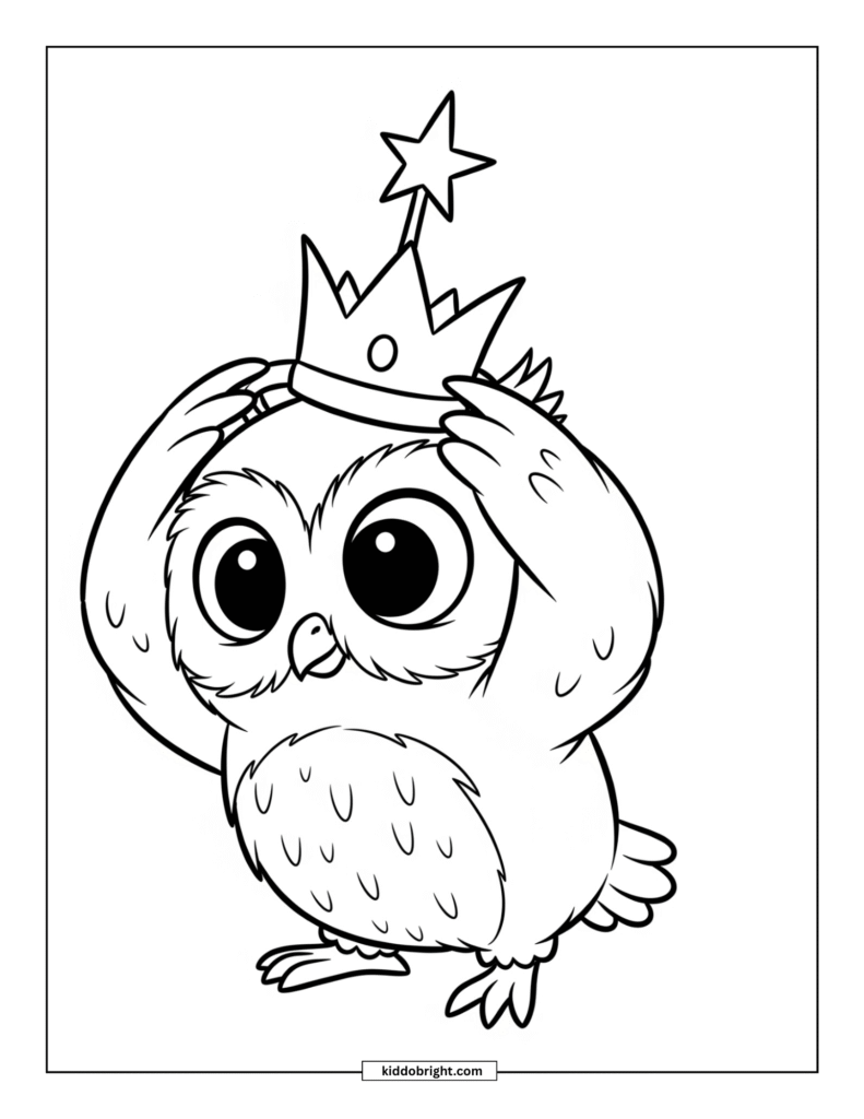 Owl coloring pages for kids free download