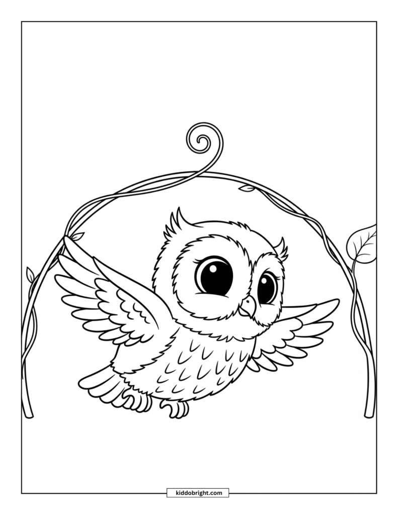 Owl coloring pages for kids free download