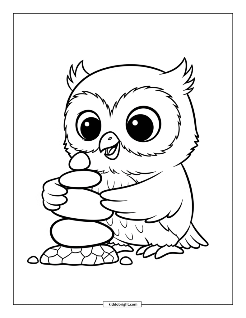 Owl coloring pages for kids free download