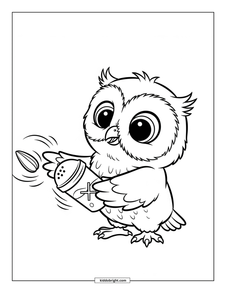 Owl coloring pages for kids free download