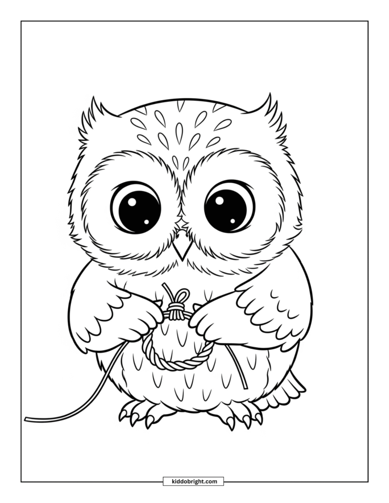 Owl coloring pages for kids free download
