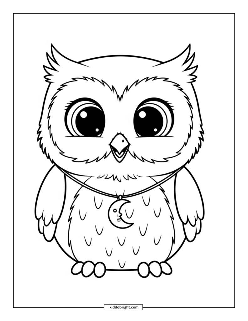 Owl coloring pages for kids free download