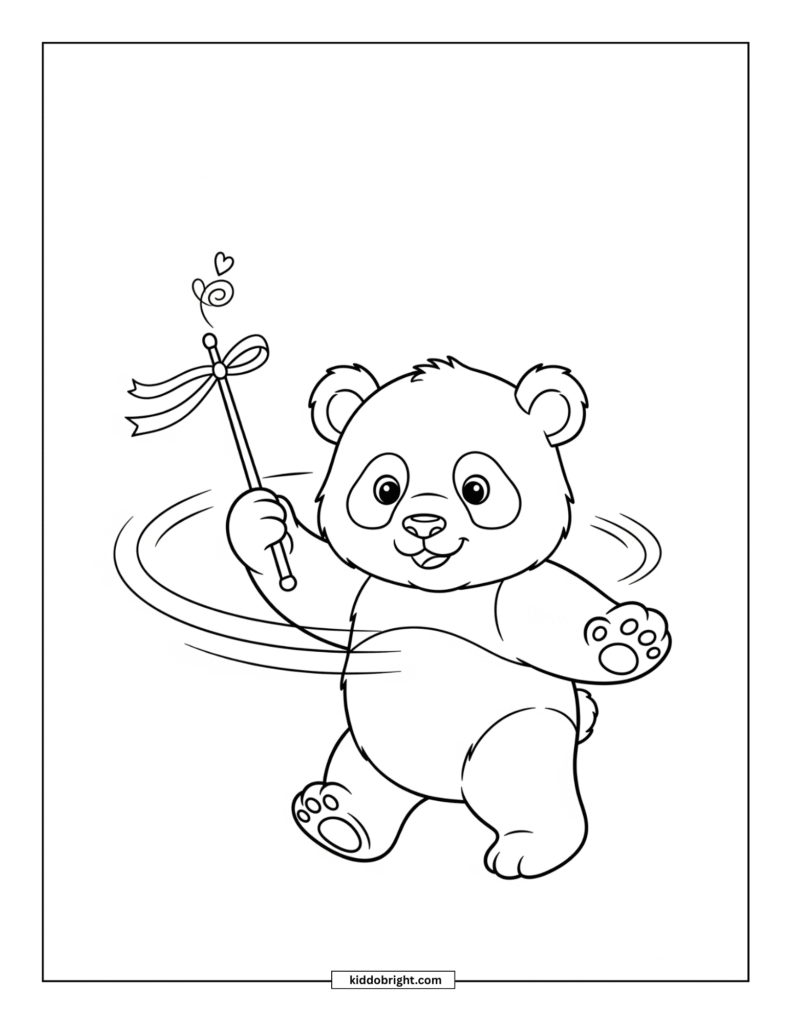 Panda coloring pages for kids free download