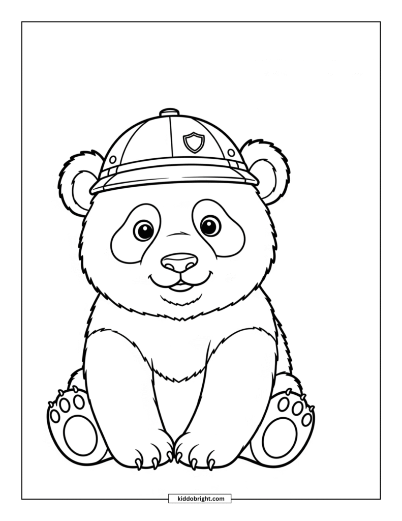 Panda coloring pages for kids free download